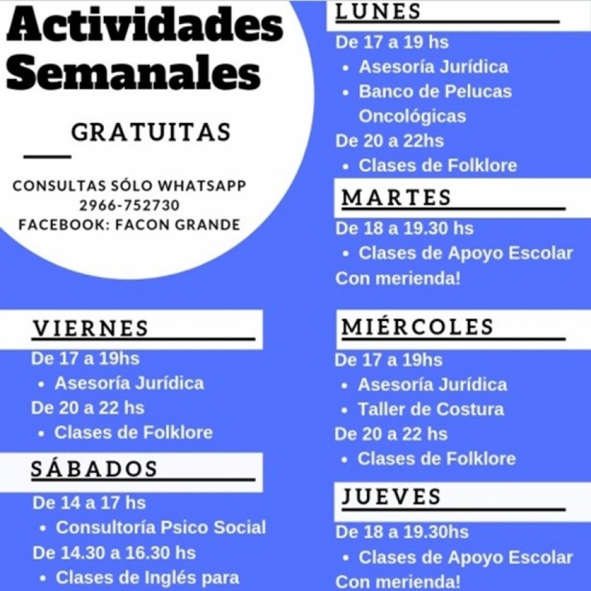 Fac&oacute;n Grande abre su casa a la comunidad