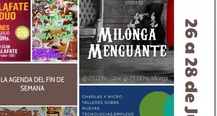LA AGENDA DEL FIN DE SEMANA