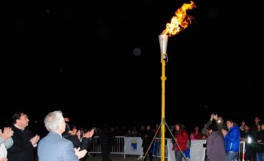 Se inaugur&oacute; la red de gas en Barrio Los Notros