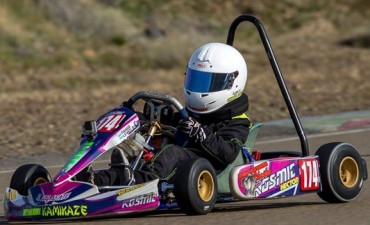 Thiago Levati sigue aprendiendo en el Kart Patag&oacute;nico.