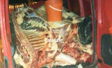 Sorprendidos al querer ingresar con carne clandestina