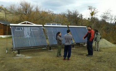 Instalan un termo solar en el PN Los Glaciares