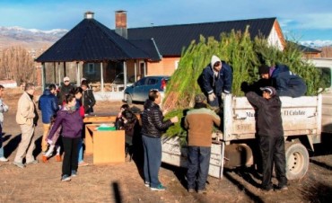 Entrega de pinos y taller de lombricultura