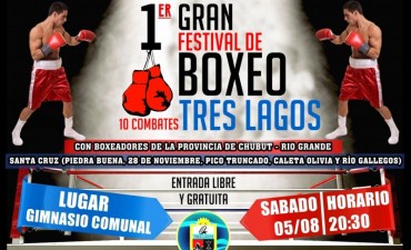 1&deg; Gran Festival de Boxeo en Tres Lagos