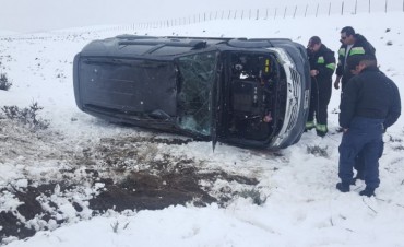 Un lesionado en vuelco cerca de El Calafate
