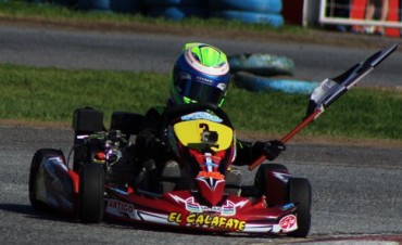 Thiago Levati gan&oacute; su primera carrera en el Regional de Karting