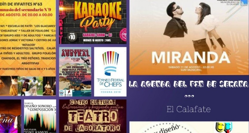 LA AGENDA DEL FIN DE SEMANA