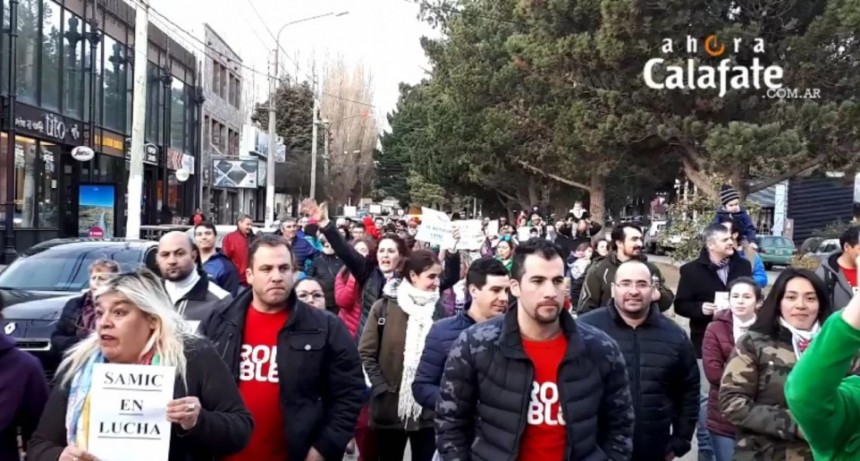 MARCHA POR HOSPITAL. Pidieron para seguir en sistema SAMIC, y una mayor manifestaci&oacute;n de compa&ntilde;eros y vecinos.