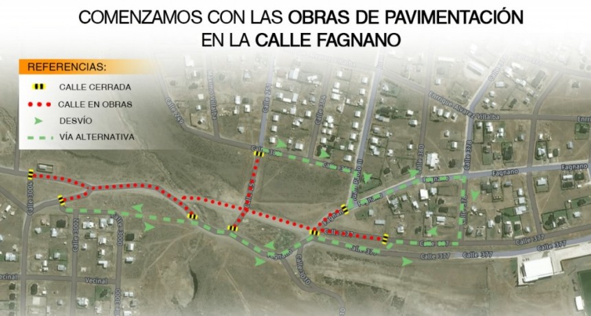 Comenzaron las tareas en la Av. Fagnano