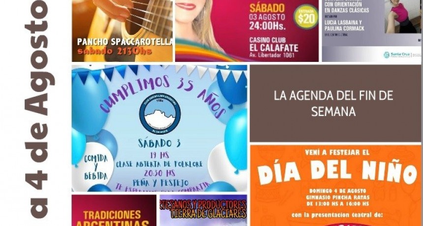 LA AGENDA DEL FIN DE SEMANA
