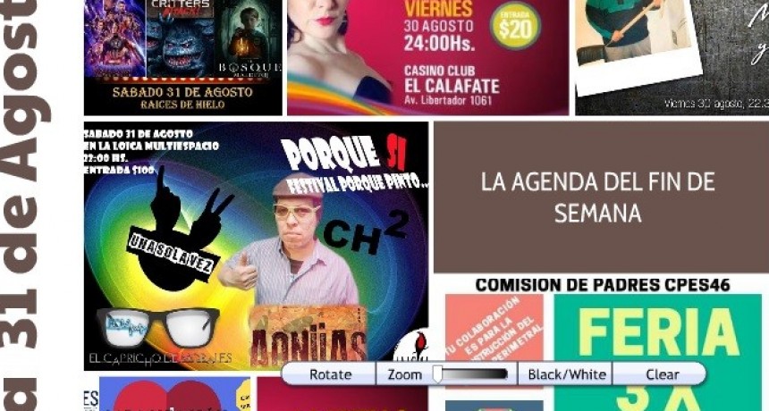 La Agenda del Fin de Semana