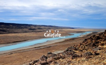 Recrean el recorrido del Perito Moreno en el rio Santa Cruz