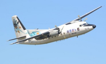 En su viaje de despedida el Fokker 27 no se detuvo en El Calafate
