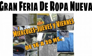 El PJ hace una feria de ropa nueva para ayudar a familias necesitadas 