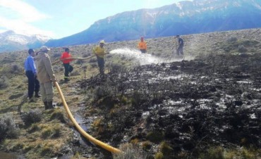 Un susto. Principio de incendio cerca de El Chalt&eacute;n