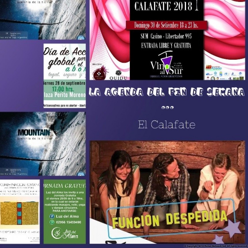 LA AGENDA DEL FIN DE SEMANA