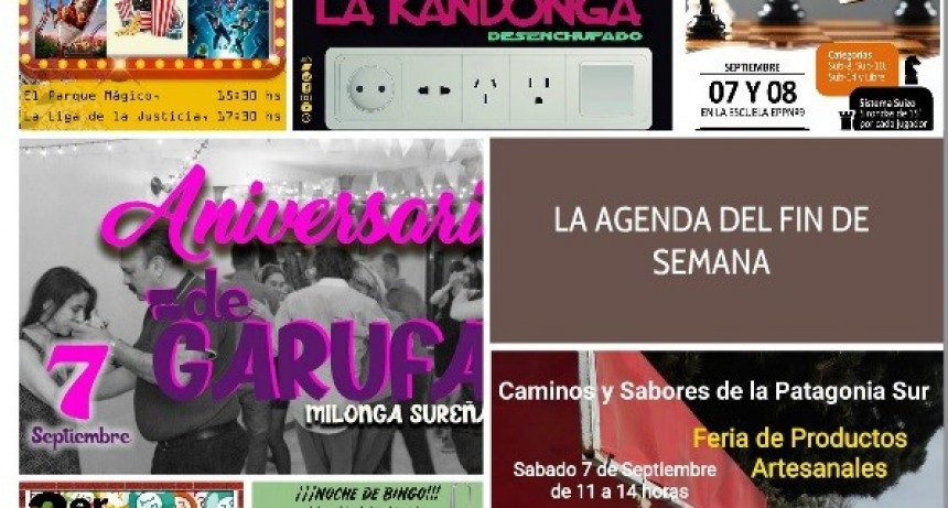 LA AGENDA DEL FIN DE SEMANA