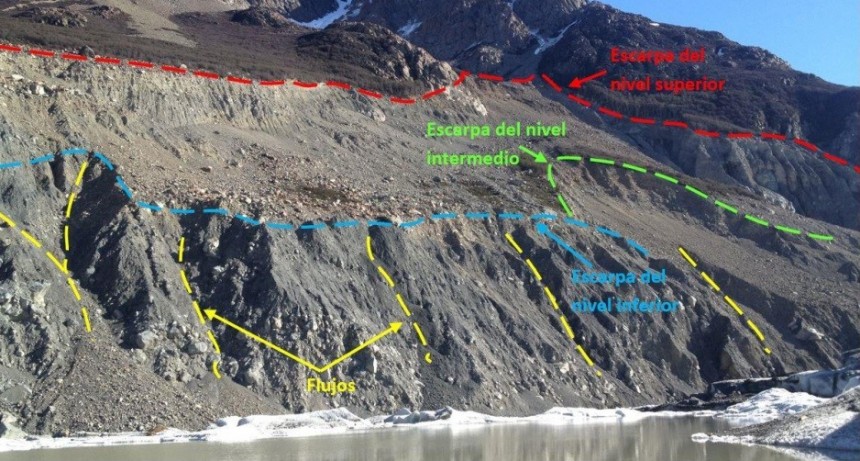 El Chalt&eacute;n. Presentaron informe sobre los riesgos potenciales de un derrumbe masivo en Laguna Torre
