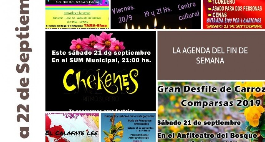 La Agenda del Fin de Semana! 