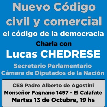 Convocan a charla para conocer el nuevo C&oacute;digo Civil