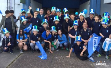 Chicos de El Calafate cumplieron el sue&ntilde;o de ver a Los Pumas 