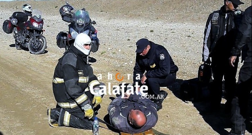 Operativo de comunicaciones por accidente de motociclista