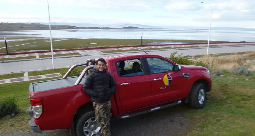 El modelo Hern&aacute;n Drago visit&oacute; El Calafate
