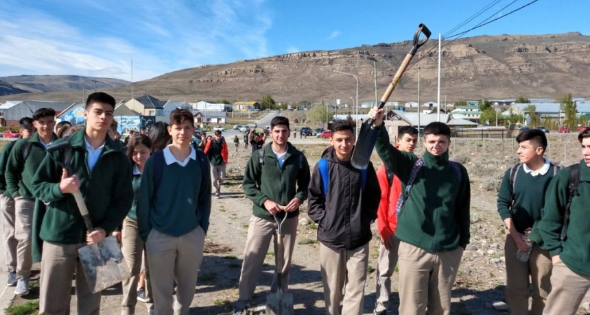 Un colegio y una escuela compartieron jornada de forestaci&oacute;n