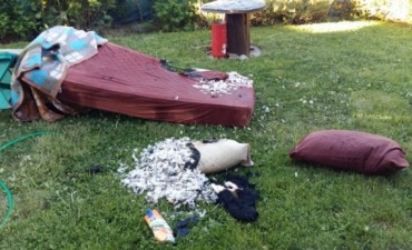 Se durmi&oacute; con un cigarrillo encendido y casi muere asfixiado