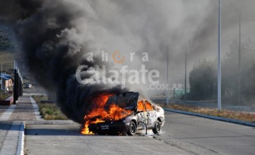 Incendio destruy&oacute; autom&oacute;vil particular