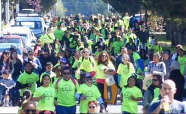 Gran concurrencia a la Bicicleteada y Caminata Solidaria