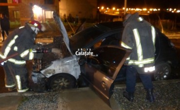 Incendio en el auto de una abogada