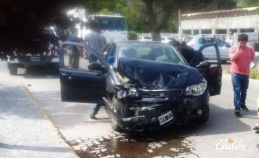 Fuerte choque con lesionados