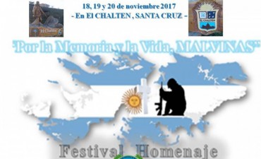 El Chalt&eacute;n. Festival &ldquo;Por la Memoria y la Vida, MALVINAS&rdquo; 