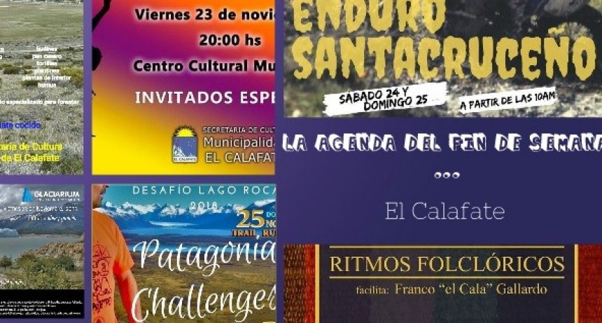 LA AGENDA DEL FIN DE SEMANA