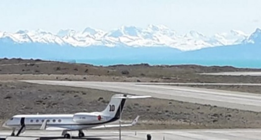 El Avi&oacute;n de Lionel Messi en El Calafate