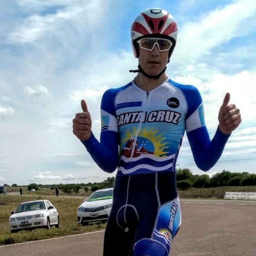 El calafate&ntilde;o Gianluca Siepe el mejor en la etapa contrarreloj