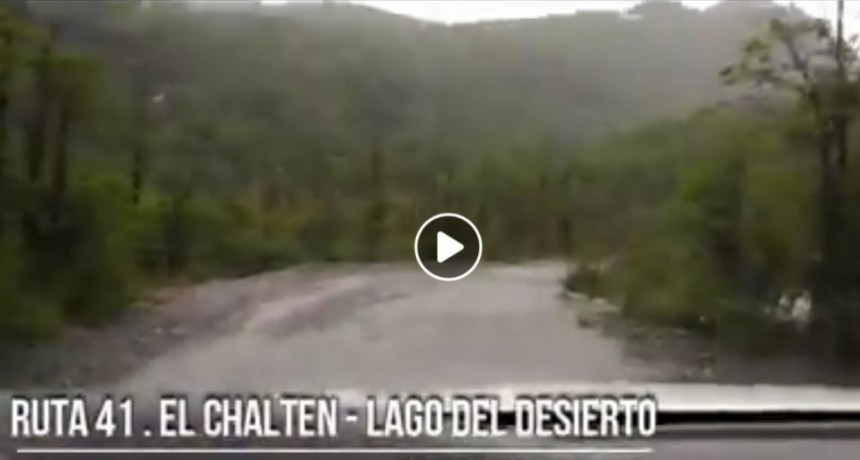 VIDEO. As&iacute; est&aacute; la ruta a Lago del Desierto