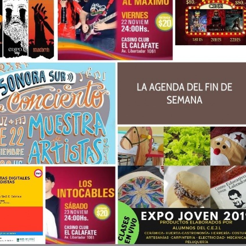 La Agenda del Fin de Semana