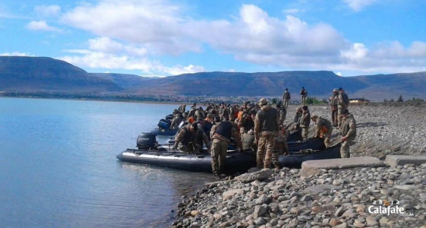 Ejercito inici&oacute; una traves&iacute;a n&aacute;utica en El Calafate