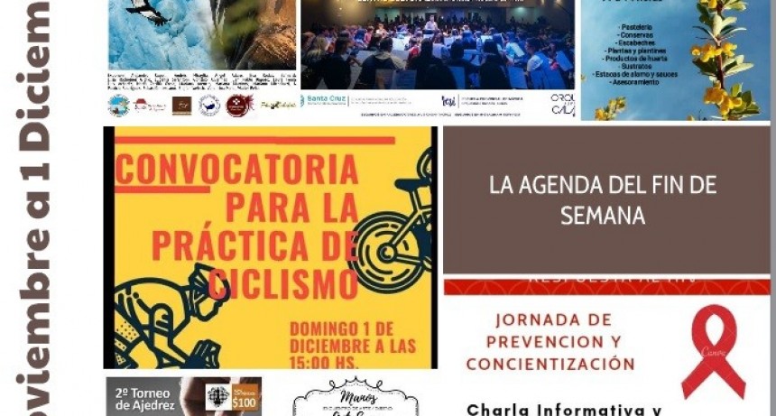 LA AGENDA DEL FIN DE SEMANA