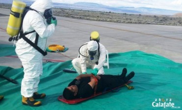 Realizaron simulacro conjunto en el Aeropuerto