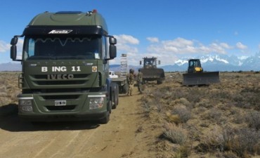 El Chaltén: Ejército culminó tareas de mejoramiento de calles y caminos