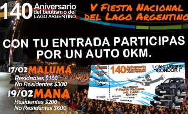 Fiesta del Lago: Entradas se vender&aacute;n desde el 9 de enero