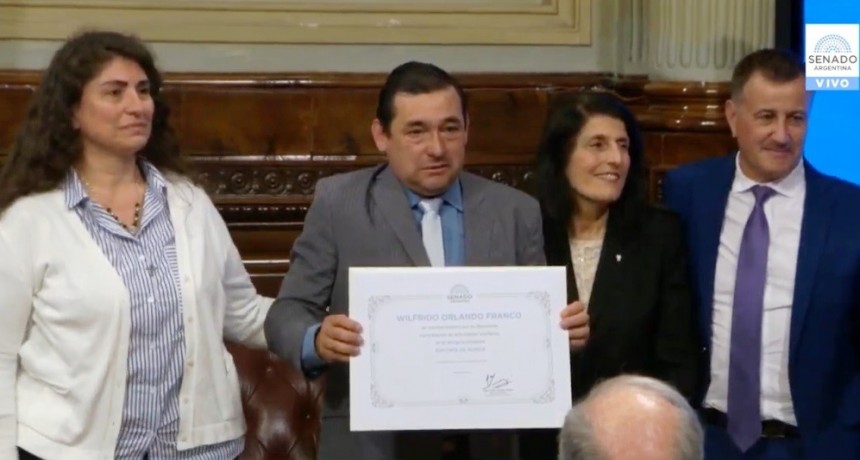 Wilfrido Franco fue reconocido en el Congreso Nacional