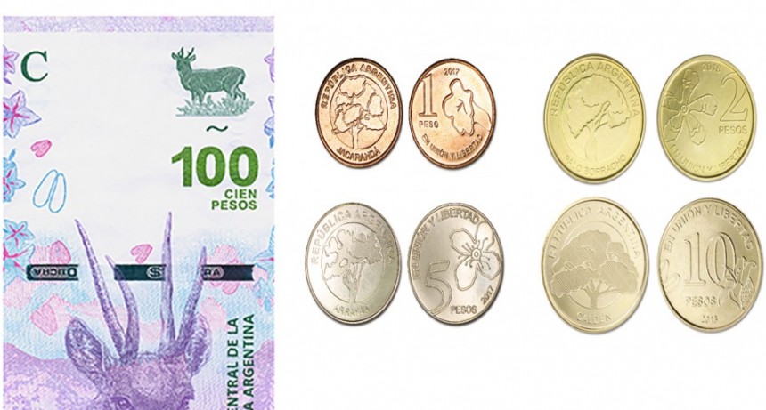 Ya circulan nuevos billetes y monedas.