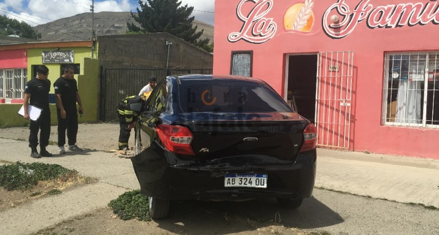 Exceso de velocidad y fuerte choque 