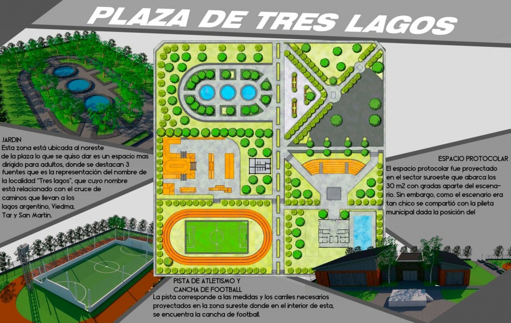 Nueva Plaza para Tres Lagos. Este es el proyecto más votado 