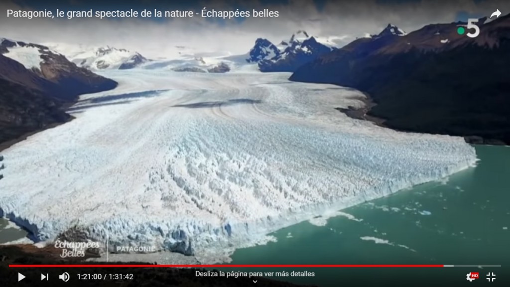 El corazón del Glaciar Perito Moreno en un documental de la TV Francesa