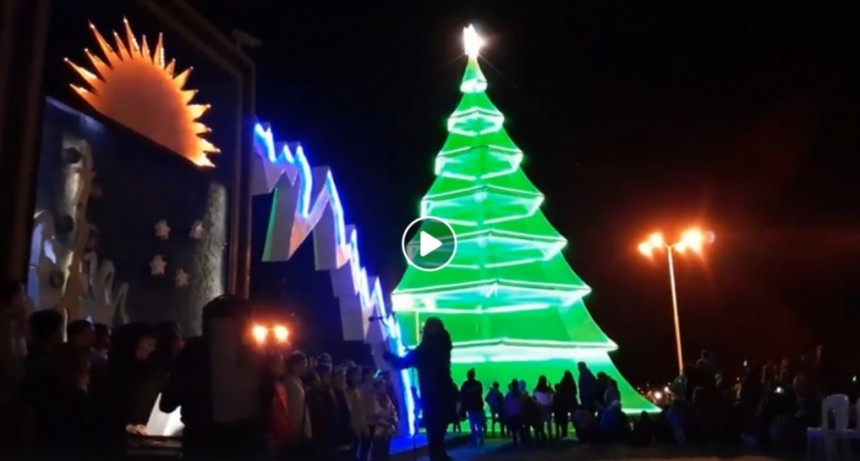 VIDEO. Hermoso momento. El encendido del &Aacute;rbol Navide&ntilde;o